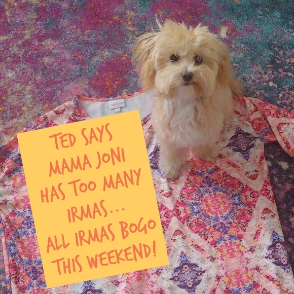 5/$25 Lularoe Irma Tunic Top Small Black White Gray - Picture 5 of 5